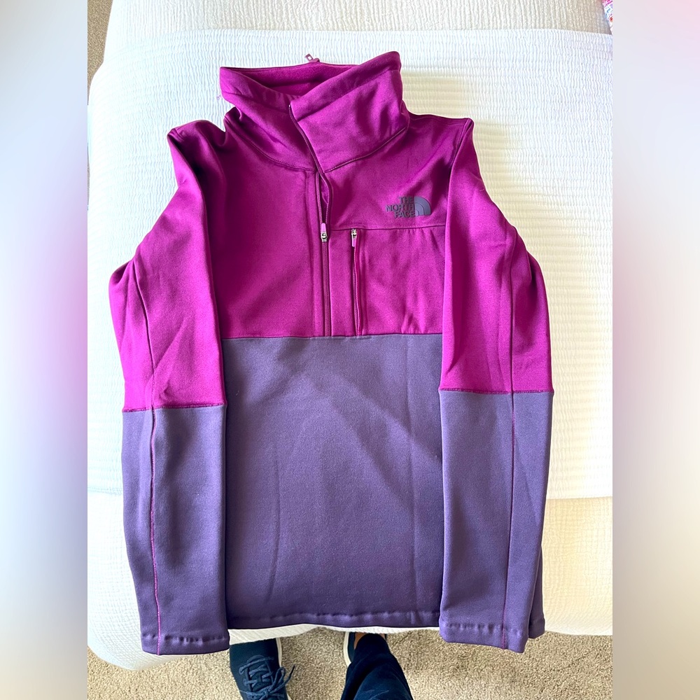 Purple NorthFace 3/4 zip Womens Pullover